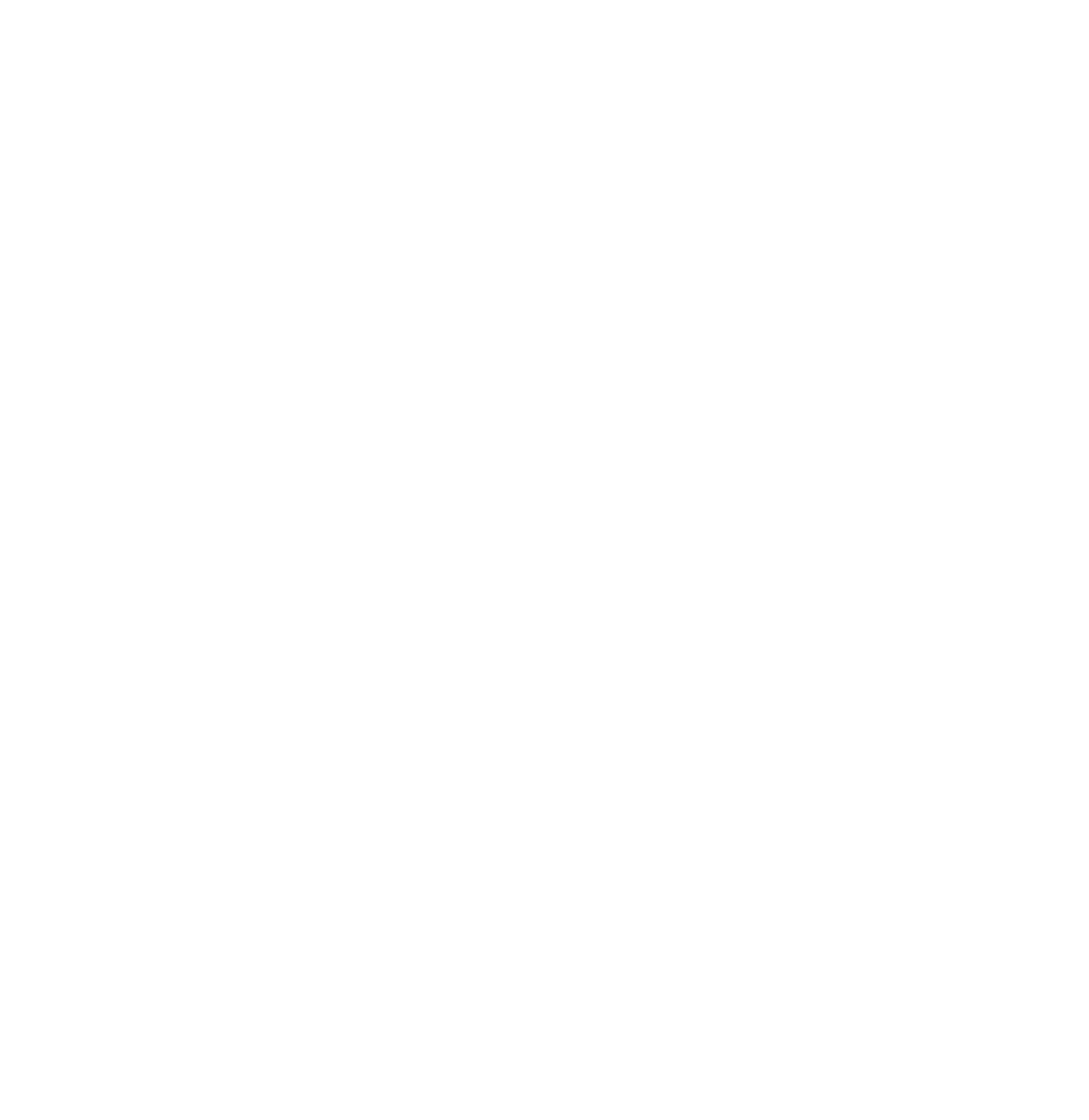 White version of Byron Film Logo, Unique, distinctive letter B showing light streak going through. Flat design and 3D effect